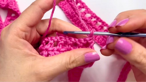 Crochet Shirt-Style Blouse Pattern 2