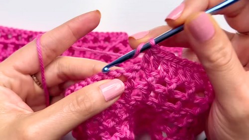 Crochet Shirt-Style Blouse Pattern 3