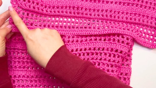 Crochet Shirt-Style Blouse Pattern 4