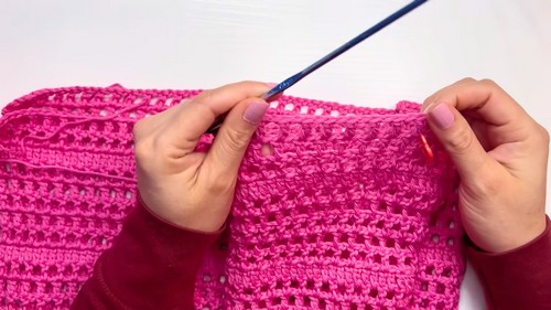 Crochet Shirt-Style Blouse Pattern 5