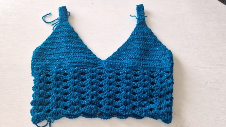 Crochet Simple Shell Top Pattern 9
