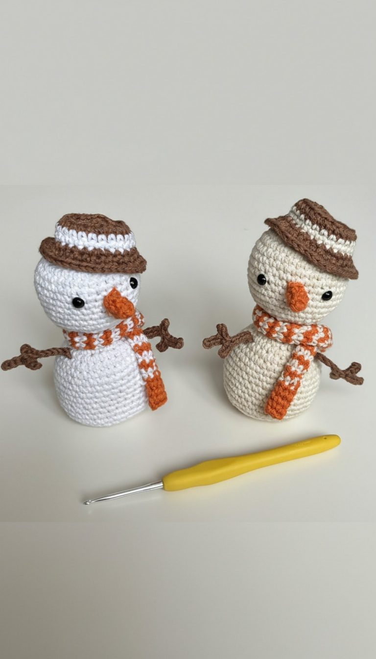 Crochet Snowman Amigurumi Pattern 10