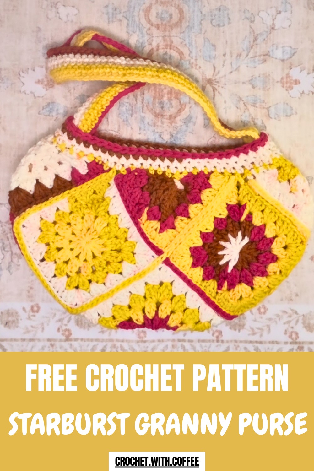 Crochet Starburst Granny Purse Pattern