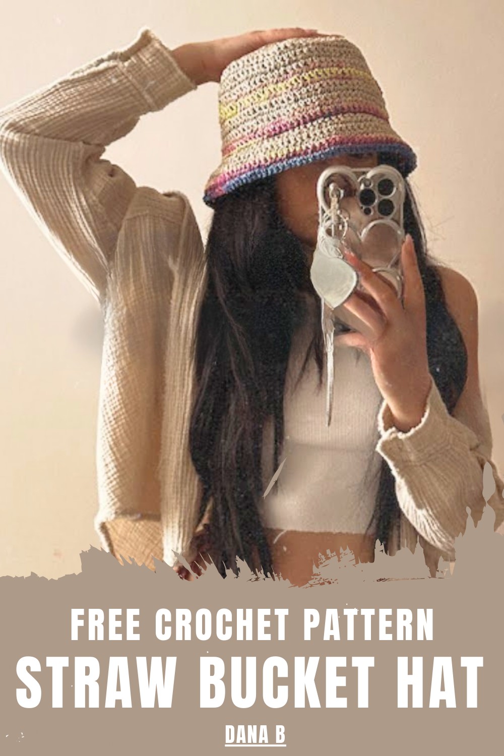 Crochet Straw Bucket Hat Tutorial