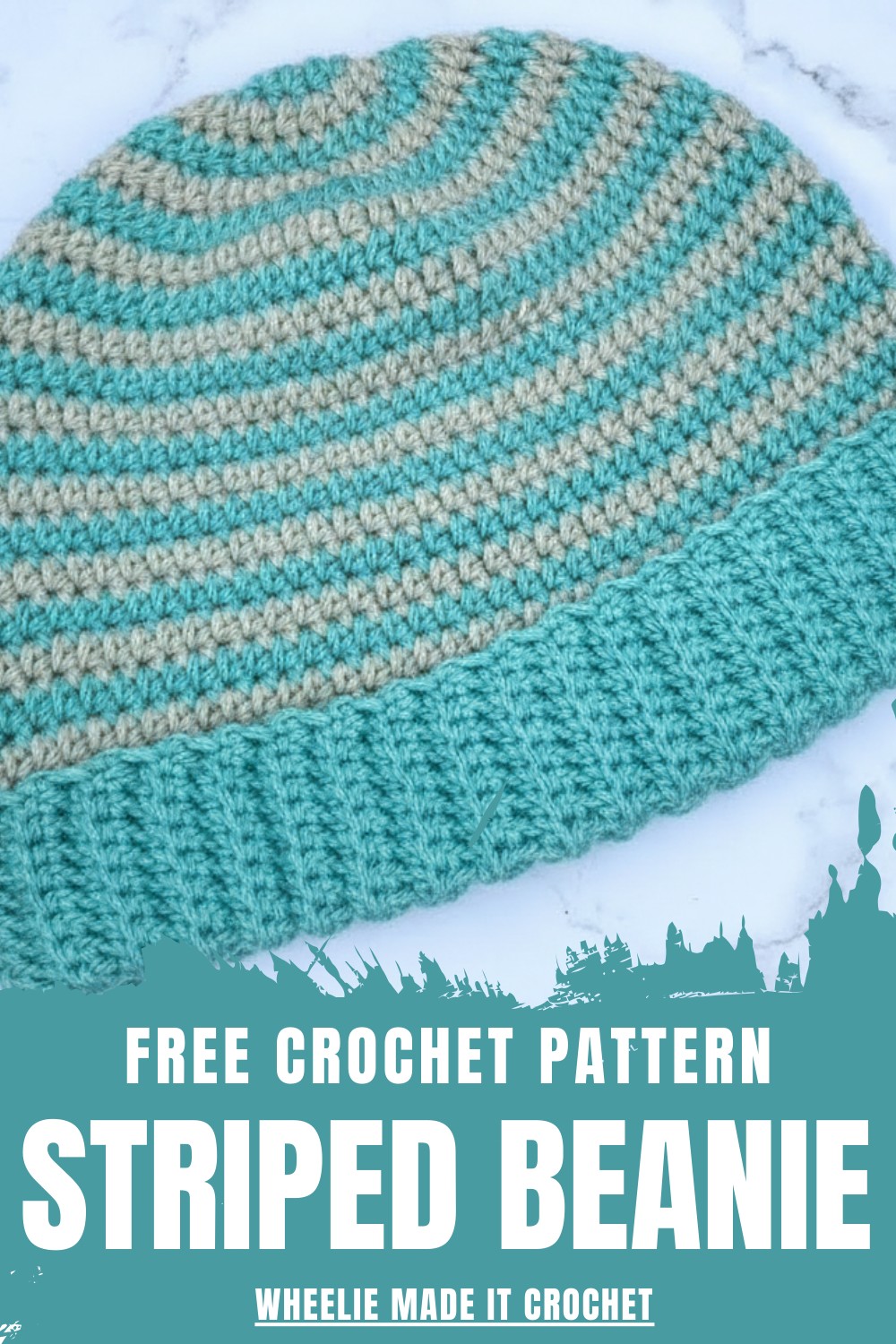 Crochet Striped Beanie Pattern