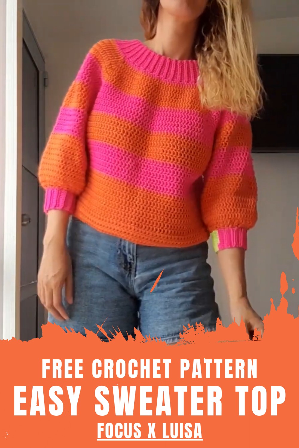 Crochet Sweater Top