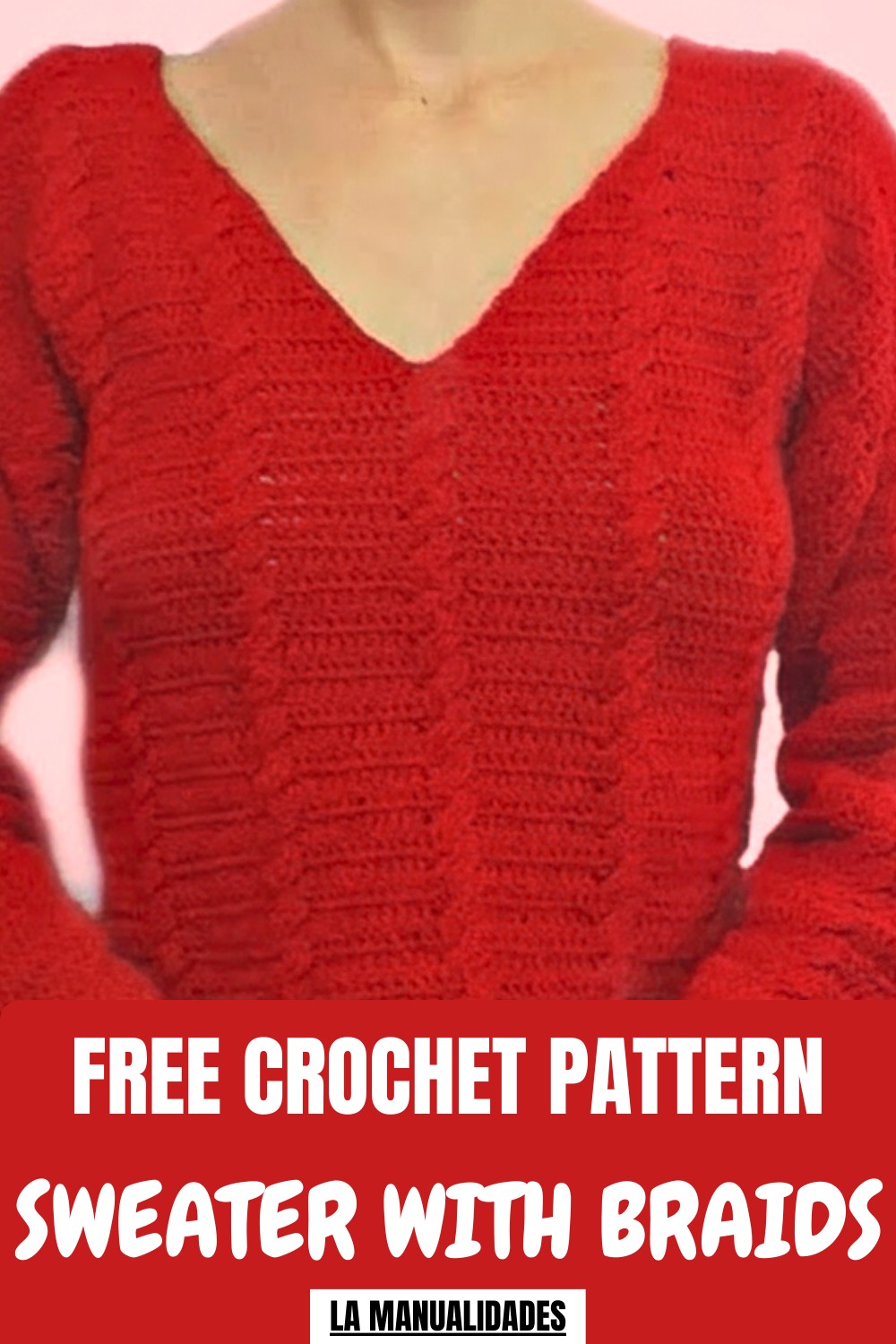 Crochet Sweater With Braids Pattern