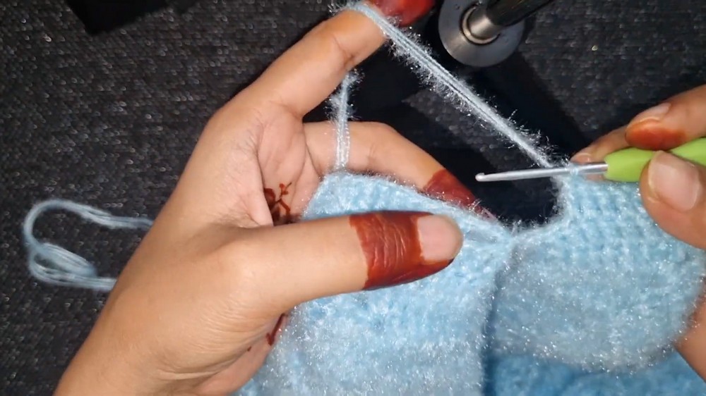 Crochet V Neck Sweater Vest