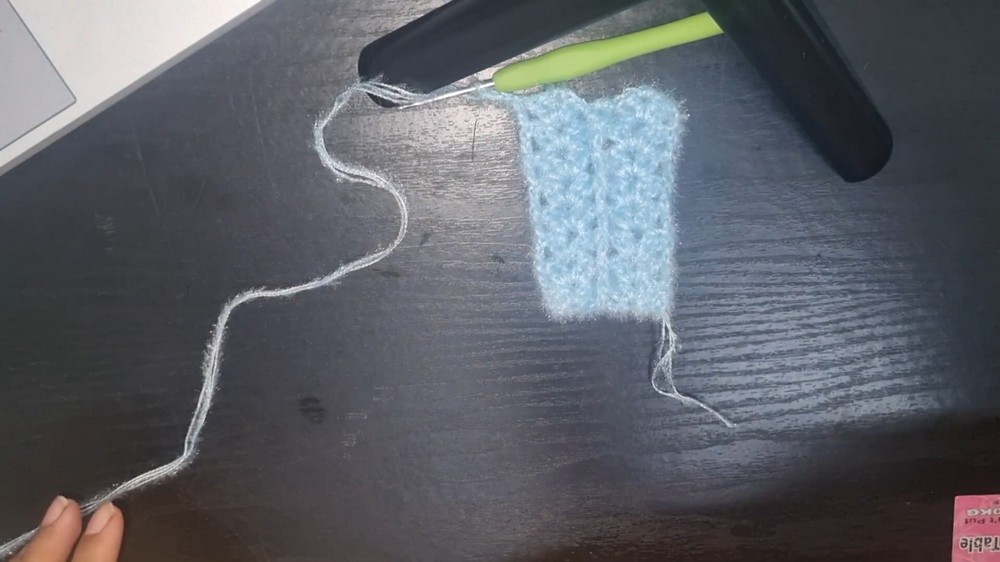 Crochet V Neck Sweater Vest