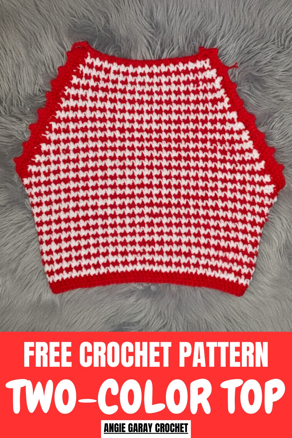 Crochet Two-color Top Pattern