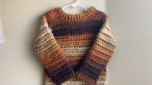 Crochet Unisex Pullover Pattern 8