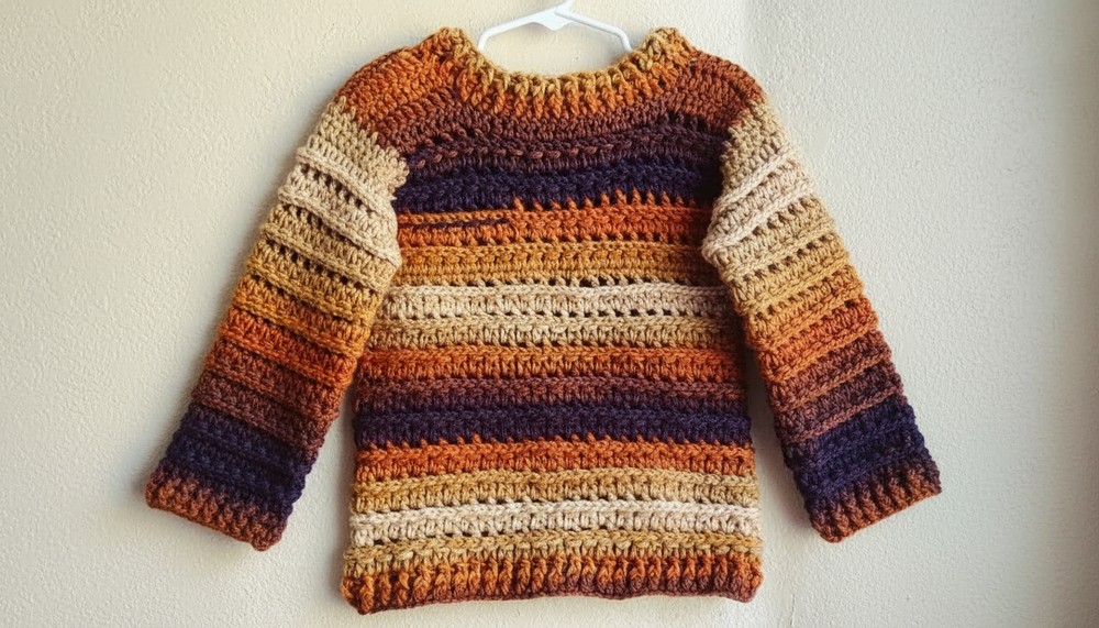 Crochet Unisex Pullover Pattern 9