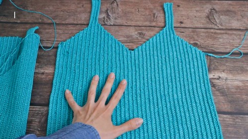 Crochet V Neck Blouse Pattern 6