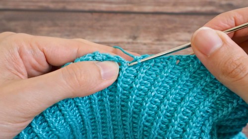 Crochet V Neck Blouse Pattern 7