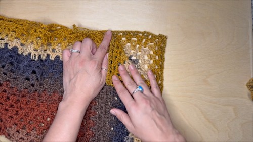 Crochet V-Stitch Hexagon Sweater Pattern 5