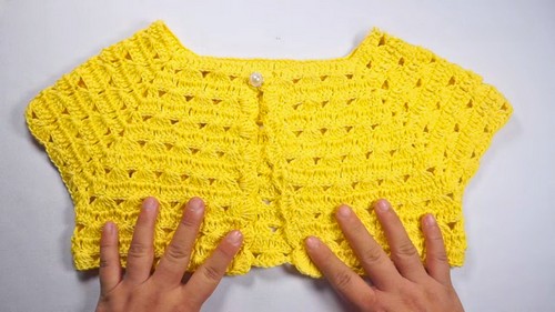 Crochet Vest For Girls Pattern 8