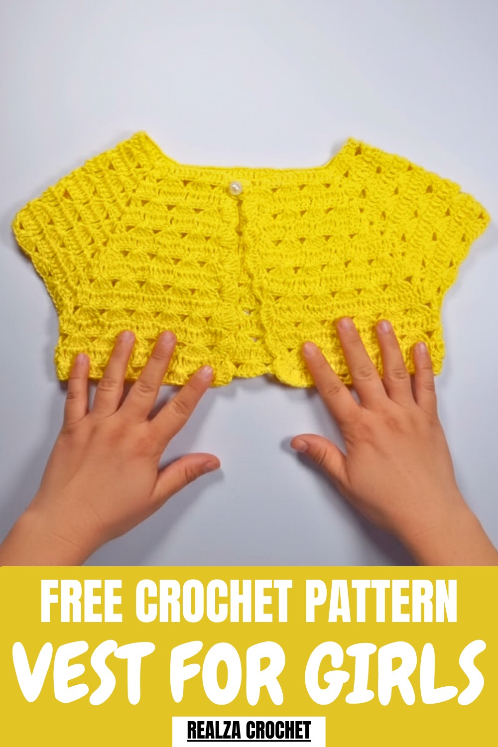 Crochet Vest For Girls Pattern