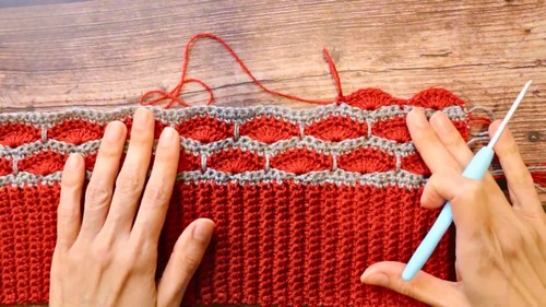 Crochet Vest With A Shawl Collar Pattern 6