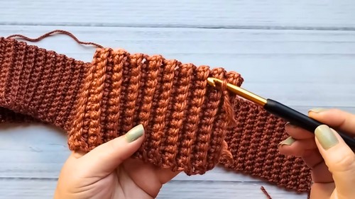 Crochet Vest With Pockets Pattern 5