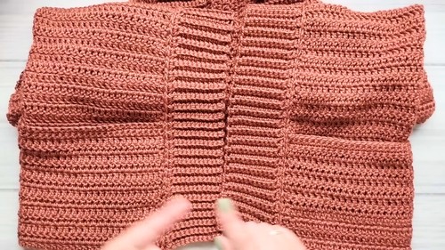 Crochet Vest With Pockets Pattern 7