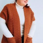 Crochet Vest With Pockets Pattern 8