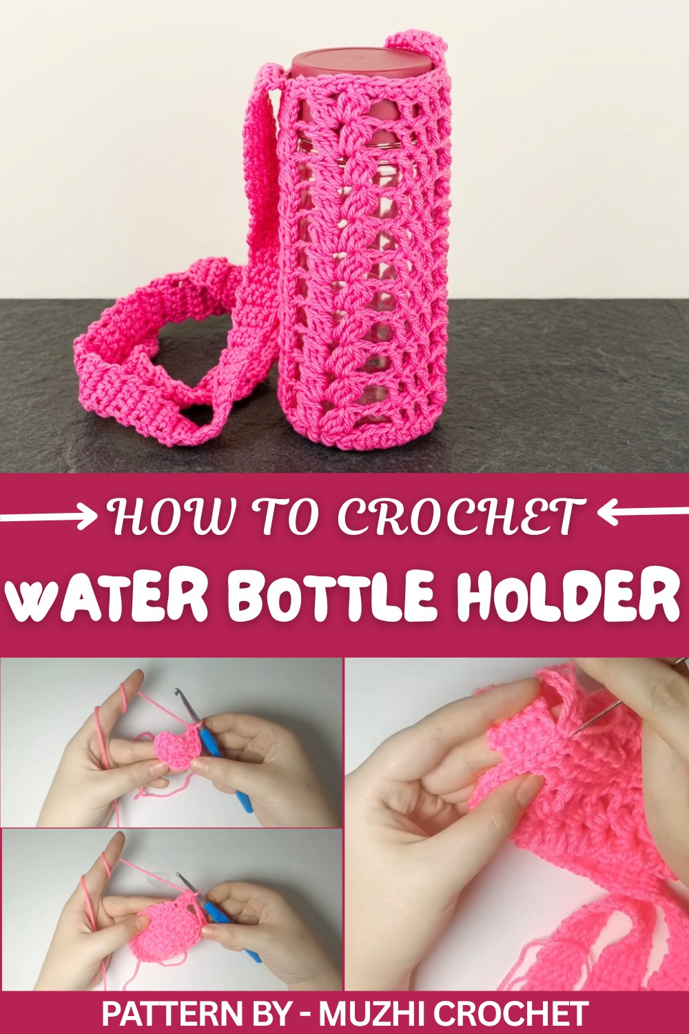 Crochet Water Bottle Holder (1)