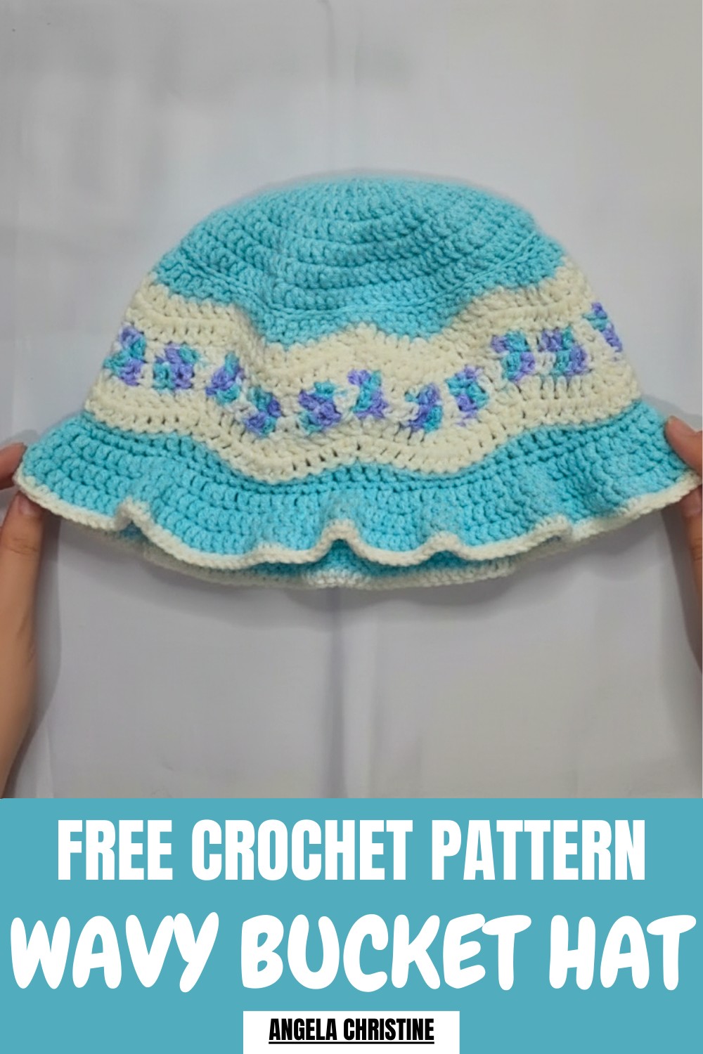Crochet Wavy Bucket Hat Pattern