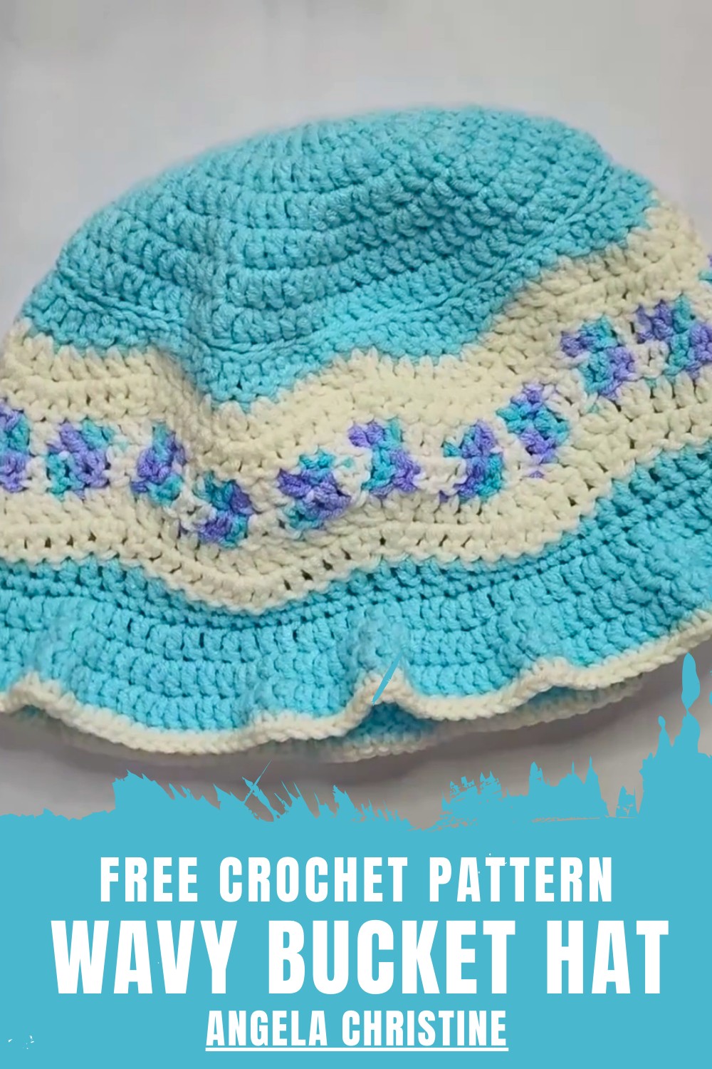 Crochet Wavy Bucket Hat