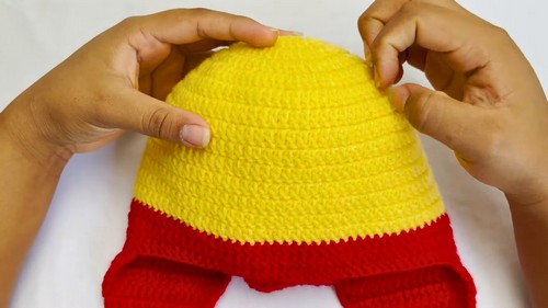 Crochet Winnie Pooh Hat Pattern 5