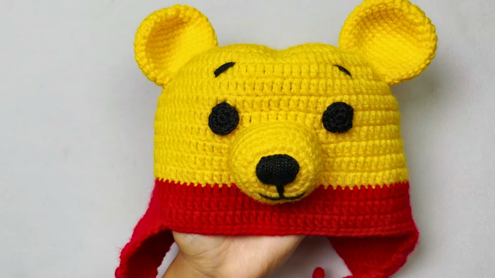 Crochet Winnie Pooh Hat Pattern 9