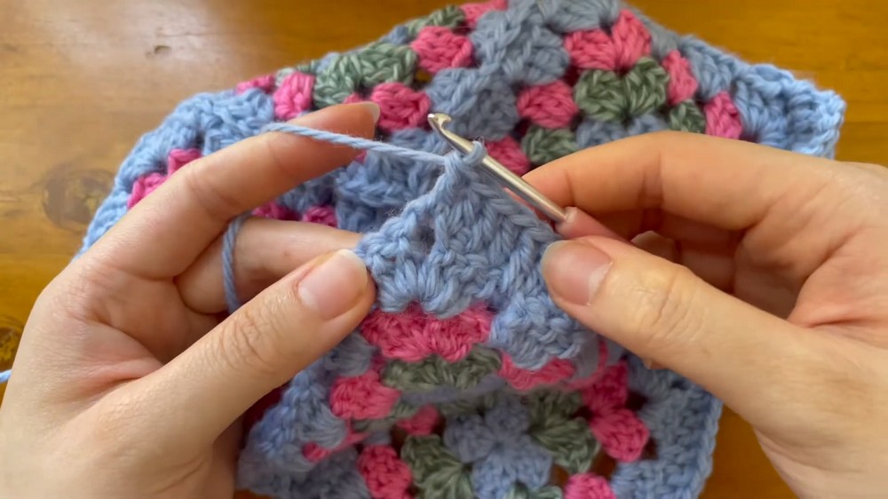 Crochet Granny Square Bonnet