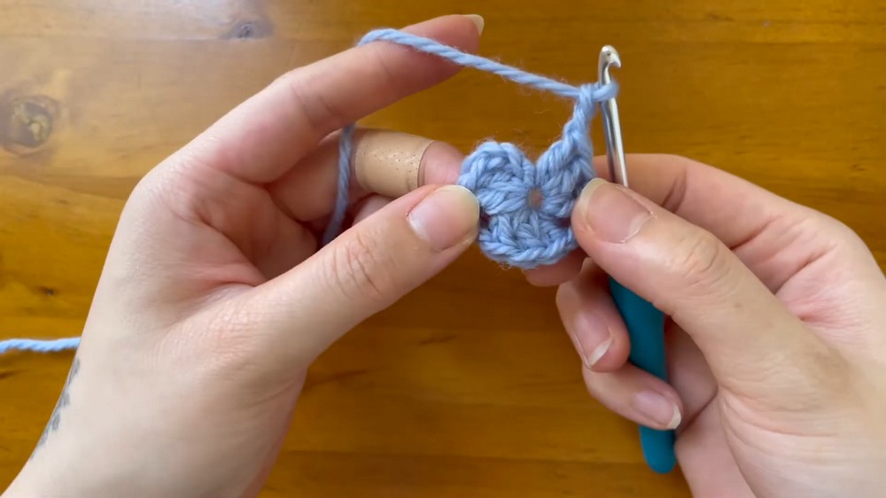 Crochet Granny Square Bonnet