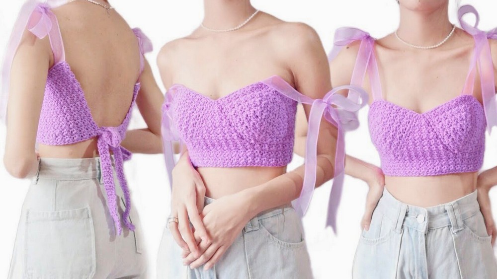 Cute Crochet Bustier Top Pattern 8