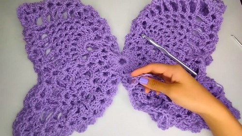 Cute Crochet Butterfly Top Pattern 7