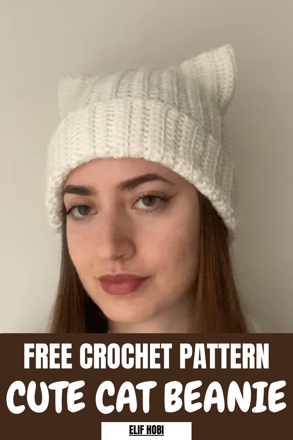 Cute Crochet Cat Beanie Pattern