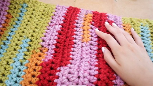 Cute Crochet Colorful Scarf Pattern 8
