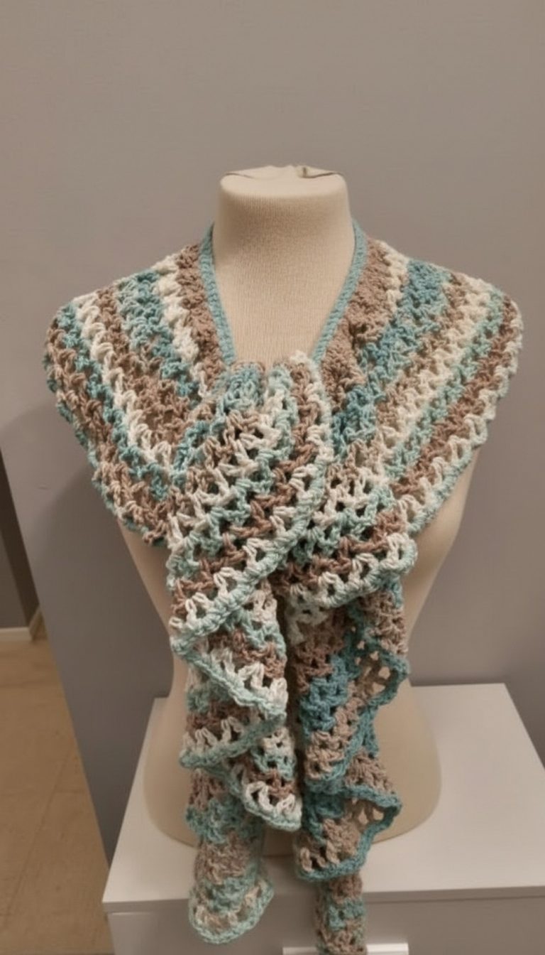 Cute Crochet Curly Scarf Pattern 10