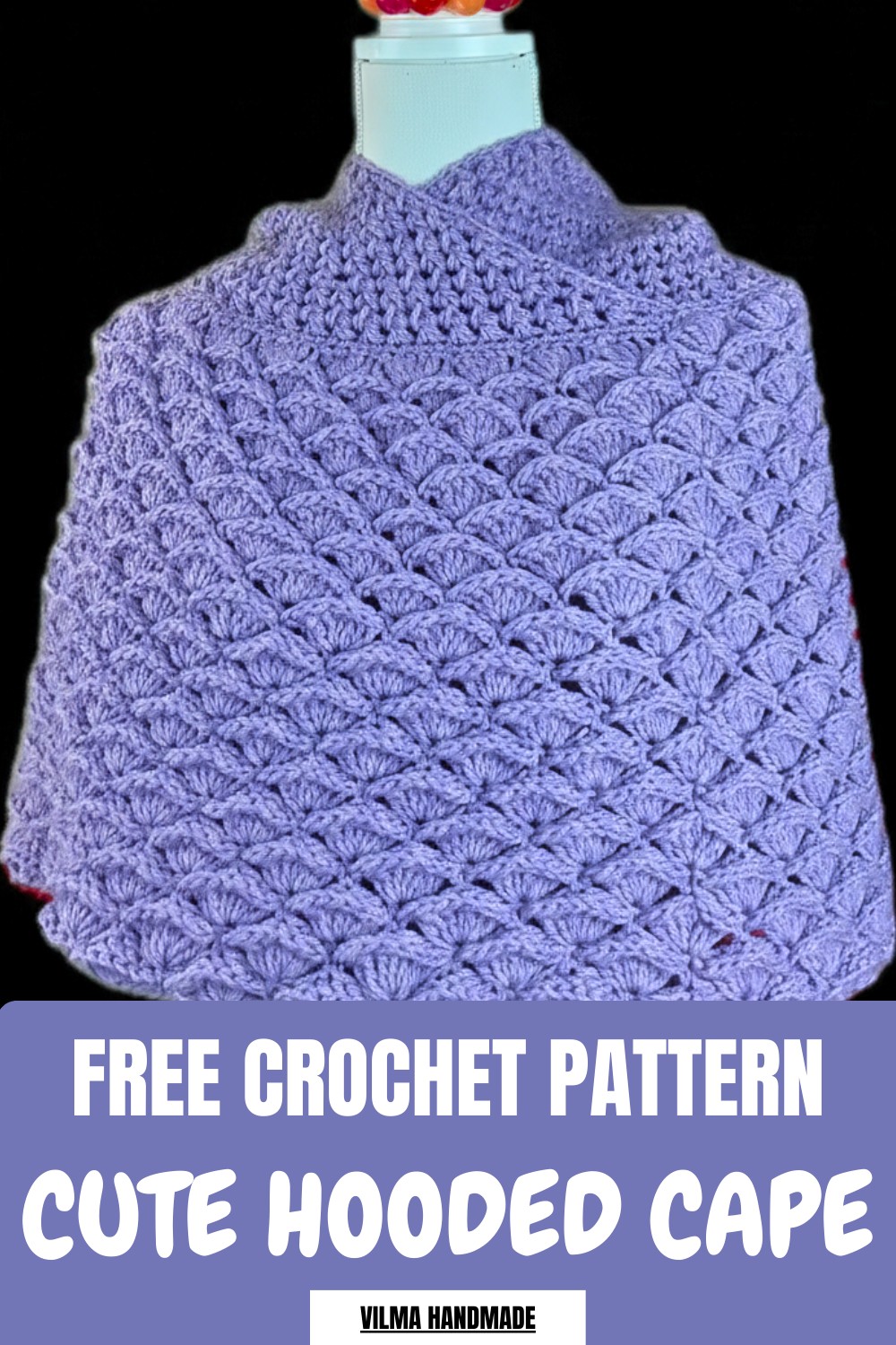 Cute Crochet Hooded Cape Pattern