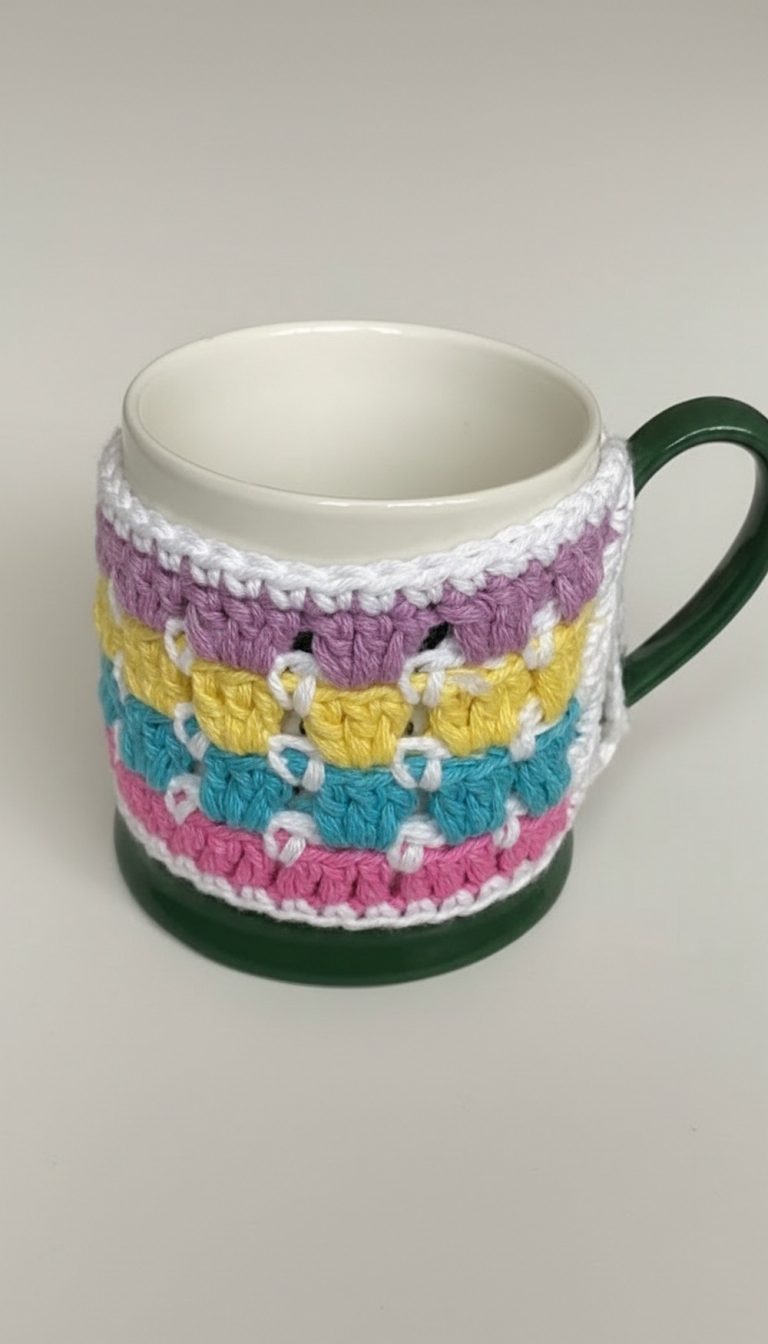 Cute Crochet Mug Cozy Pattern 10
