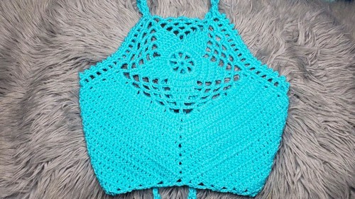 Cute Crochet Star Top Pattern 7
