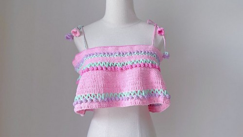 Cute Crochet Tulip Top Pattern 7
