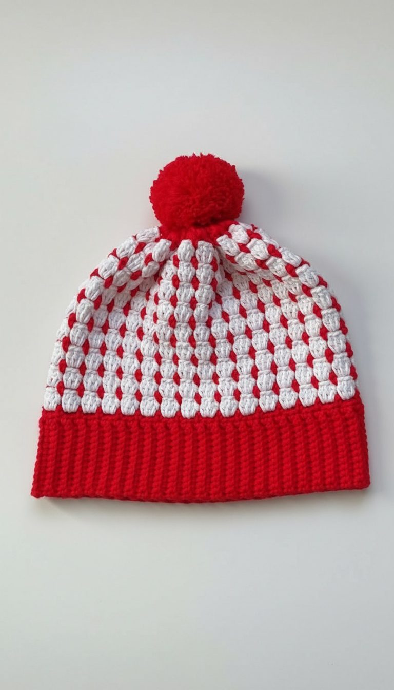 Cute Crochet Winter Hat Pattern 9