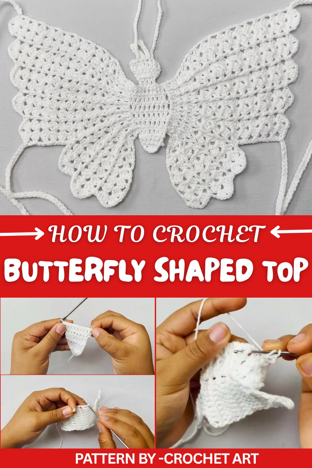 Delight Crochet Butterfly Shaped Top Pattern for Sunny Days (1)