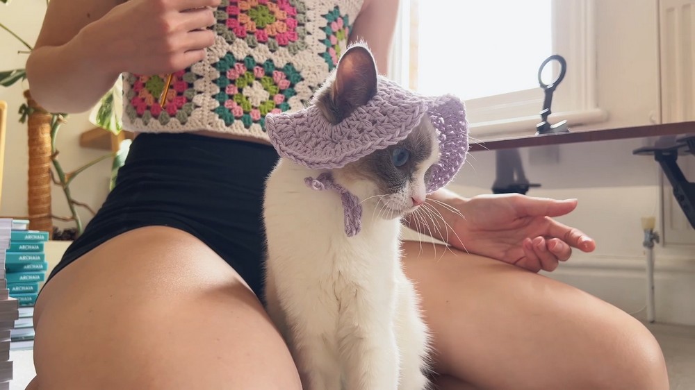 Crochet Cat Bucket Hat