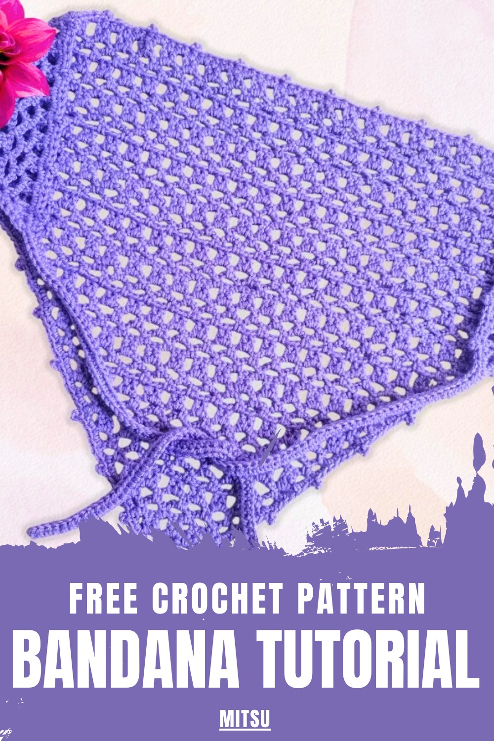 Easy Crochet Bandana Tutorial
