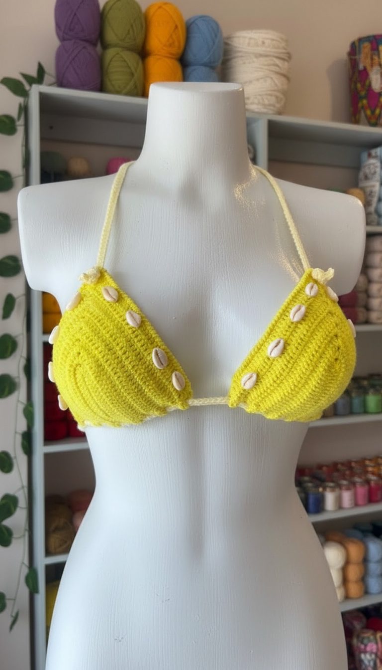 Easy Crochet Bikini Top Pattern 10