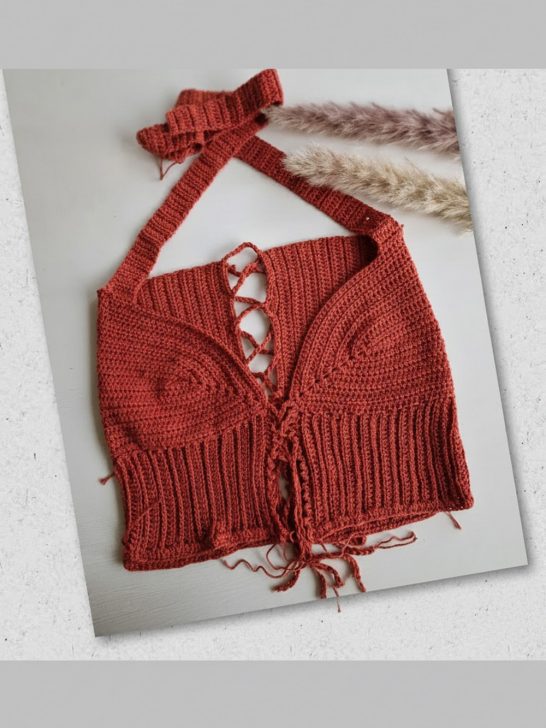Easy Crochet Bralette Top Pattern 10