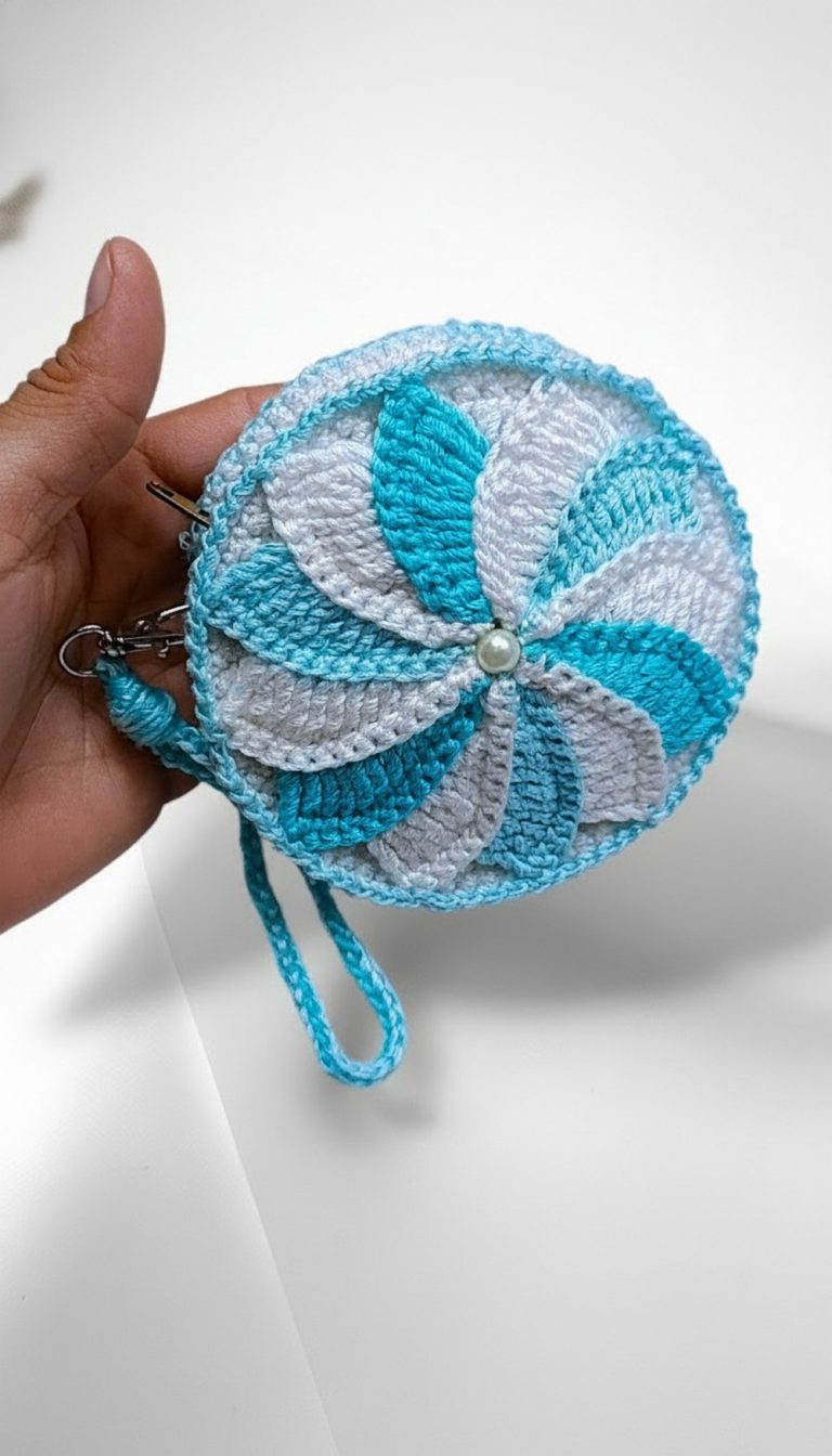 Easy Crochet Coin Purse Pattern 10