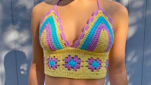 Easy Crochet Crop Top Pattern 8