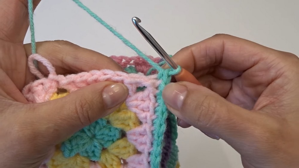 Crochet Granny Water Bottle Holder